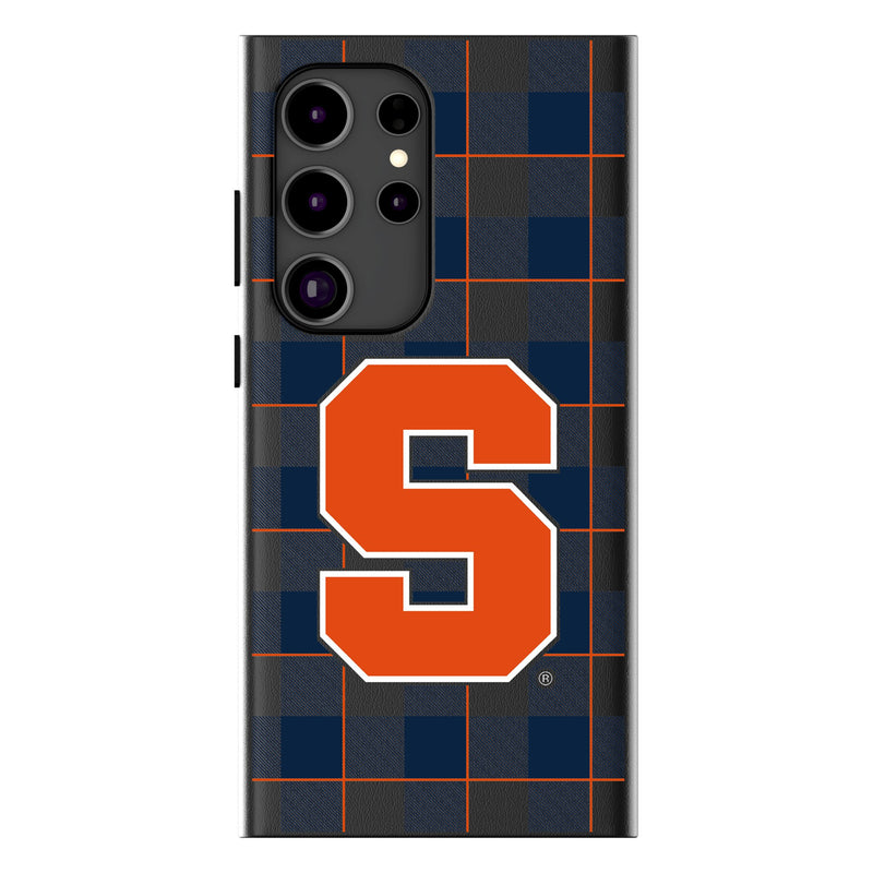 Syracuse University Orange Plaid Galaxy MagSafe Compatible Phone Case