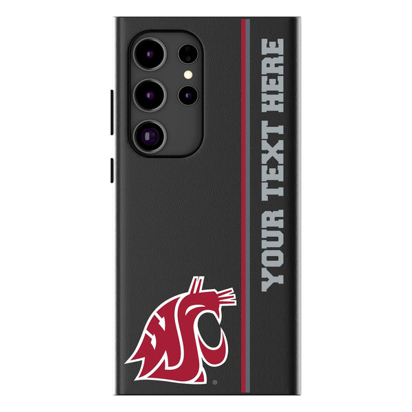 Washington State University Cougars Personalized Sidebard Galaxy MagSafe Compatible Phone Case for Samsung Galaxy
