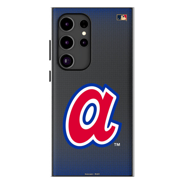 Atlanta Braves 1972-1980 - Cooperstown Collection Linen Galaxy MagSafe Compatible Phone Case