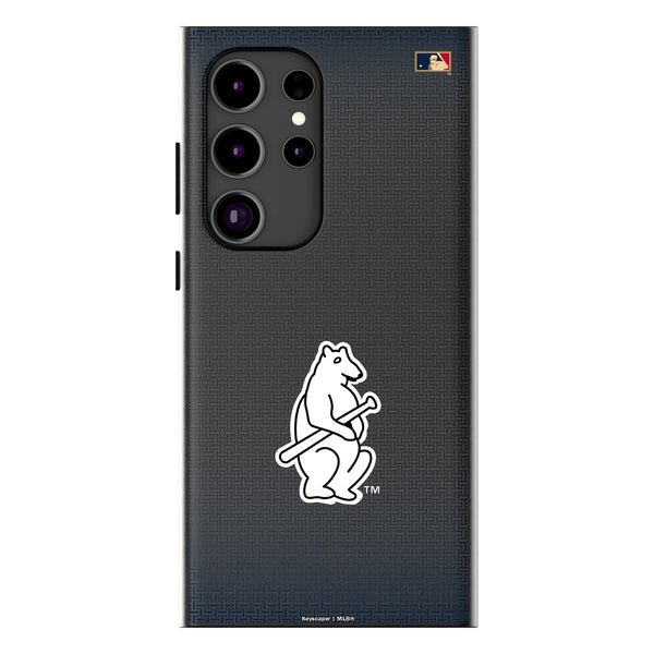 Chicago Cubs 1914 - Cooperstown Collection Linen Galaxy MagSafe Compatible Phone Case for Samsung Galaxy