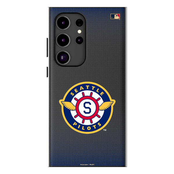 Seattle Pilots 1969 - Cooperstown Collection Linen Galaxy MagSafe Compatible Phone Case for Samsung Galaxy