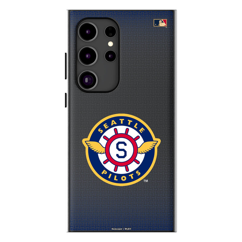 Seattle Pilots 1969 - Cooperstown Collection Linen Galaxy MagSafe Compatible Phone Case for Samsung Galaxy