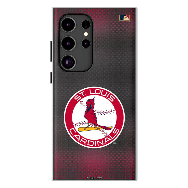 St Louis Cardinals 1966-1997 - Cooperstown Collection Linen Galaxy MagSafe Compatible Phone Case