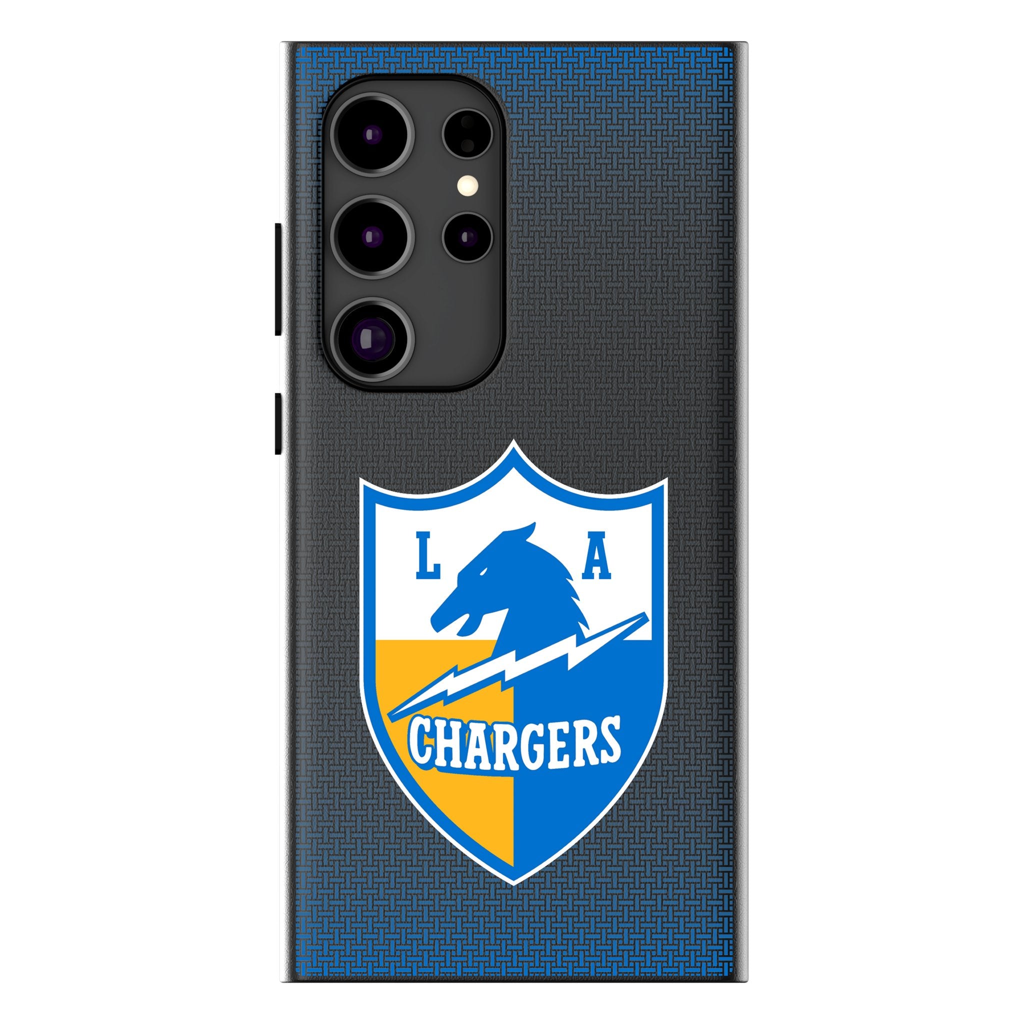 Los Angeles Chargers Historic Collection Linen Galaxy MagSafe Compatible Phone Case for Samsung Galaxy