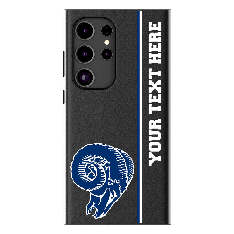 Los Angeles Rams Historic Collection Personalized Sidebard Galaxy MagSafe Compatible Phone Case for Samsung Galaxy