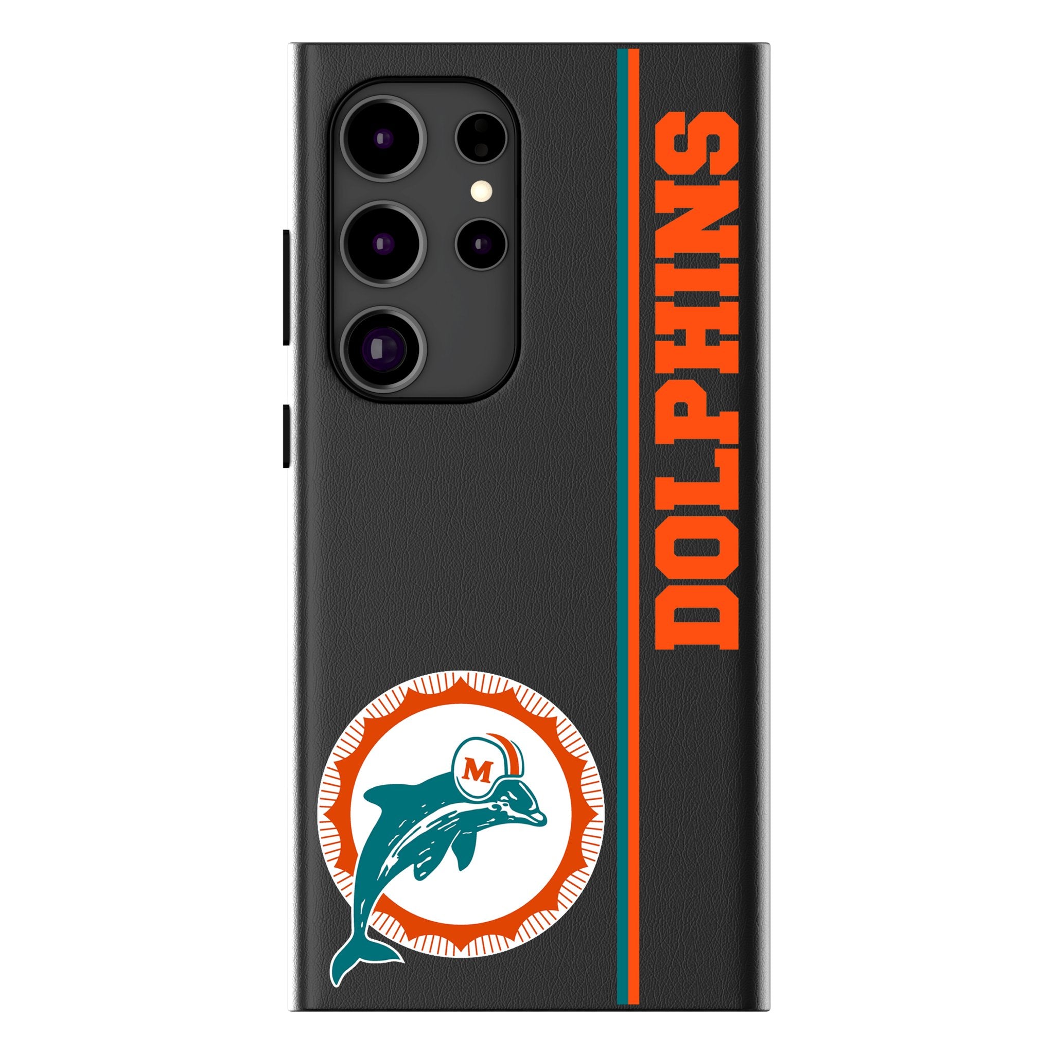 Miami Dolphins 1966-1973 Historic Collection Sidebar Galaxy MagSafe Compatible Phone Case for Samsung Galaxy