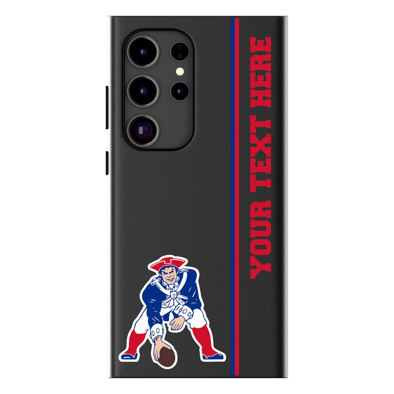 New England Patriots Historic Collection Personalized Sidebard Galaxy MagSafe Compatible Phone Case for Samsung Galaxy