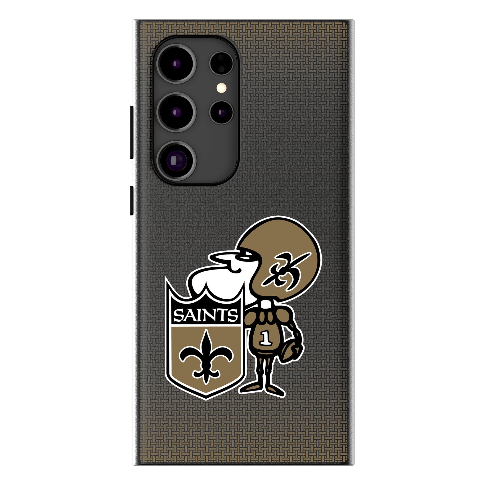 New Orleans Saints Historic Collection Linen Galaxy MagSafe Compatible Phone Case for Samsung Galaxy