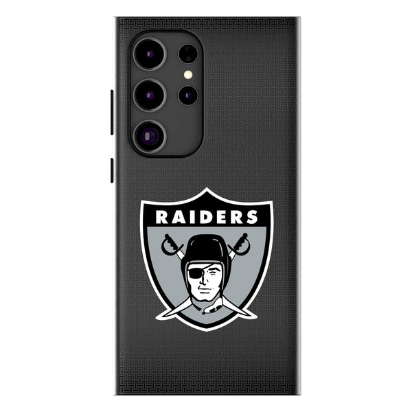 Oakland Raiders 1963 Historic Collection Linen Galaxy MagSafe Compatible Phone Case for Samsung Galaxy