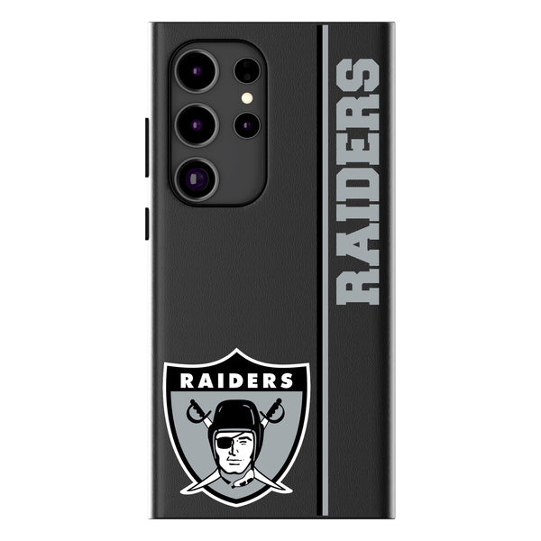Oakland Raiders 1963 Historic Collection Sidebar Galaxy MagSafe Compatible Phone Case for Samsung Galaxy