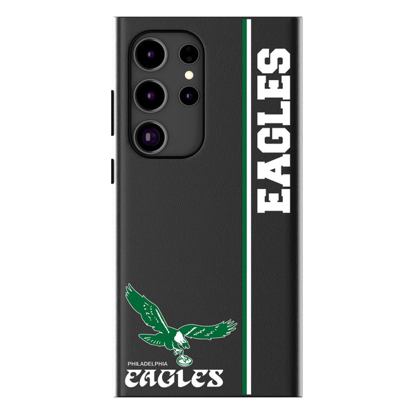 Philadelphia Eagles 1973-1995 Historic Collection Sidebar Galaxy MagSafe Compatible Phone Case for Samsung Galaxy