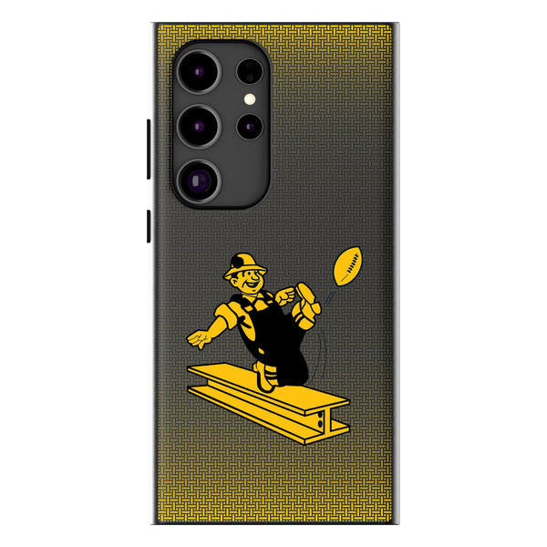 Pittsburgh Steelers 1961 Historic Collection Linen Galaxy MagSafe Compatible Phone Case for Samsung Galaxy