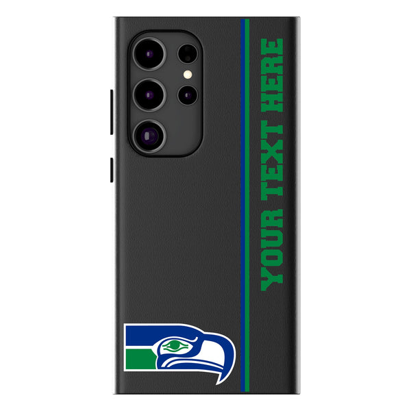 Seattle Seahawks Historic Collection Personalized Sidebard Galaxy MagSafe Compatible Phone Case for Samsung Galaxy