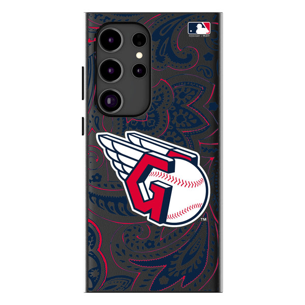 Cleveland Guardians Paisley Galaxy MagSafe Compatible Phone Case