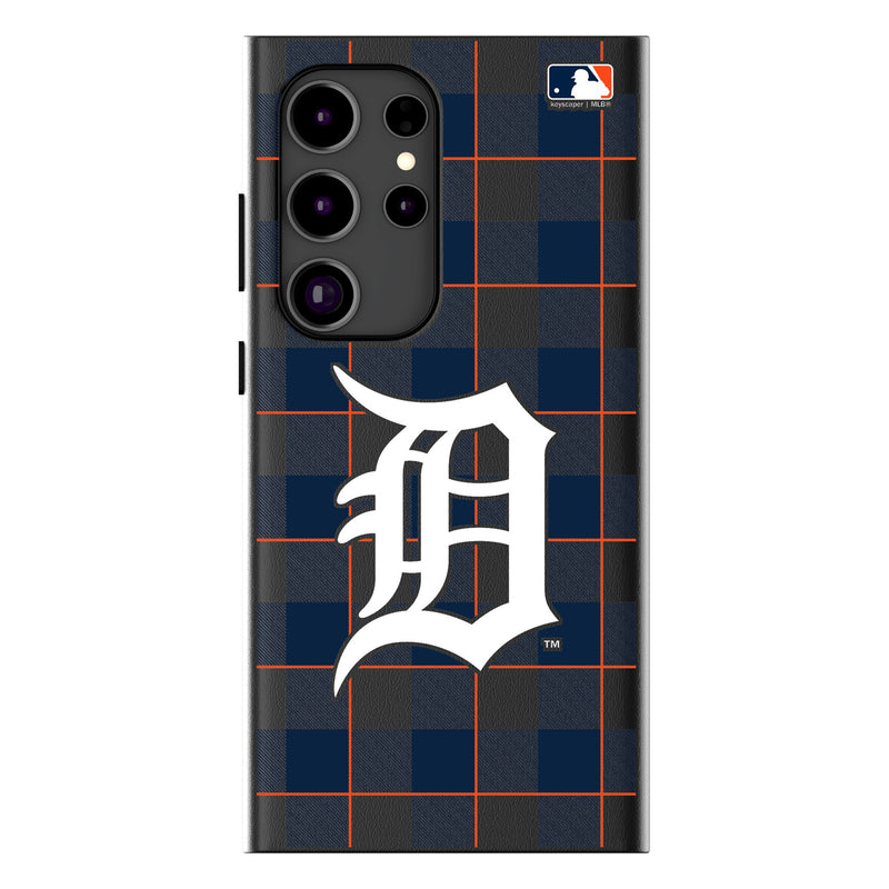 Detroit Tigers Plaid Galaxy MagSafe Compatible Phone Case