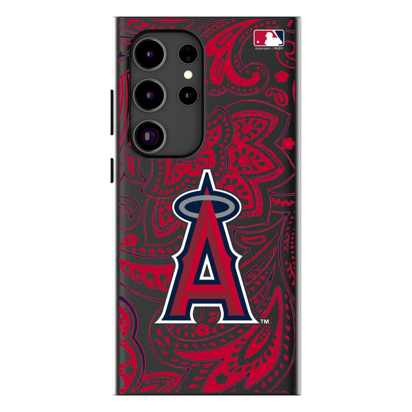 Los Angeles Angels Paisley Galaxy MagSafe Compatible Phone Case for Samsung Galaxy