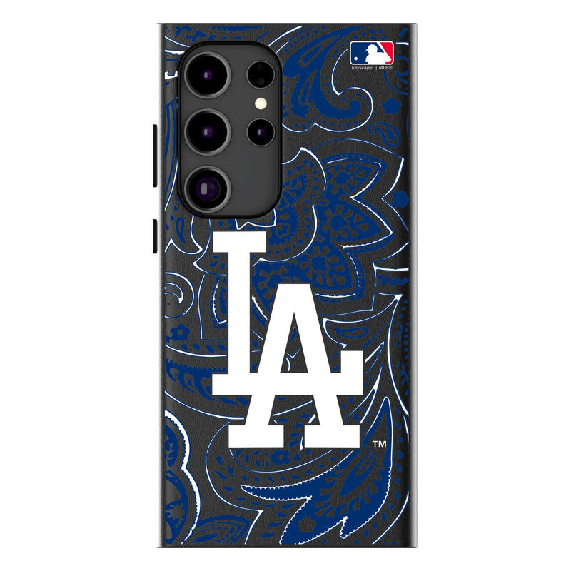 LA Dodgers Paisley Galaxy MagSafe Compatible Phone Case for Samsung Galaxy