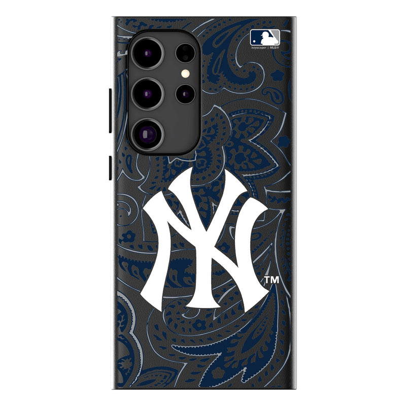 New York Yankees Paisley Galaxy MagSafe Compatible Phone Case