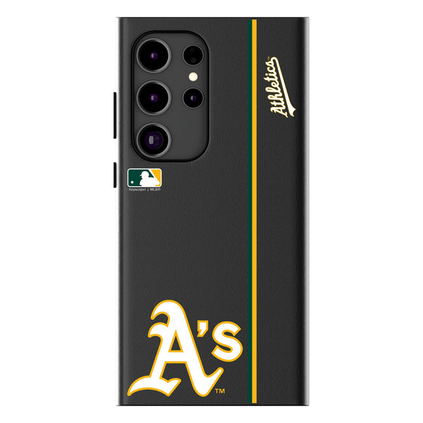 Oakland Athletics Sidebar Galaxy MagSafe Compatible Phone Case for Samsung Galaxy