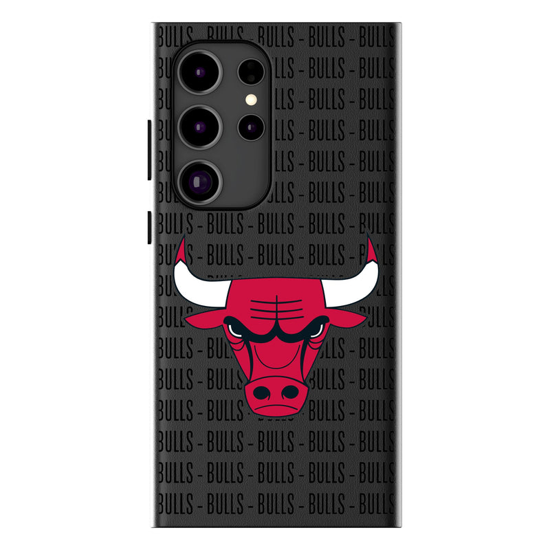 Chicago Bulls Text Backdrop Galaxy MagSafe Compatible Phone Case