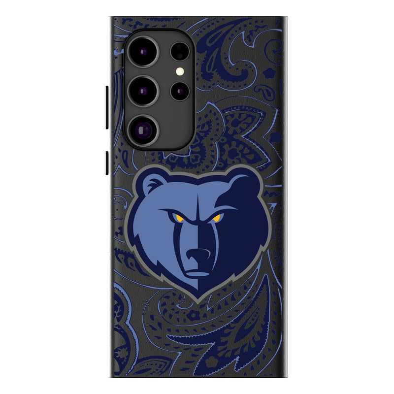 Memphis Grizzlies Paisley Galaxy MagSafe Compatible Phone Case