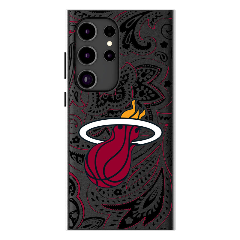 Miami Heat Paisley Galaxy MagSafe Compatible Phone Case