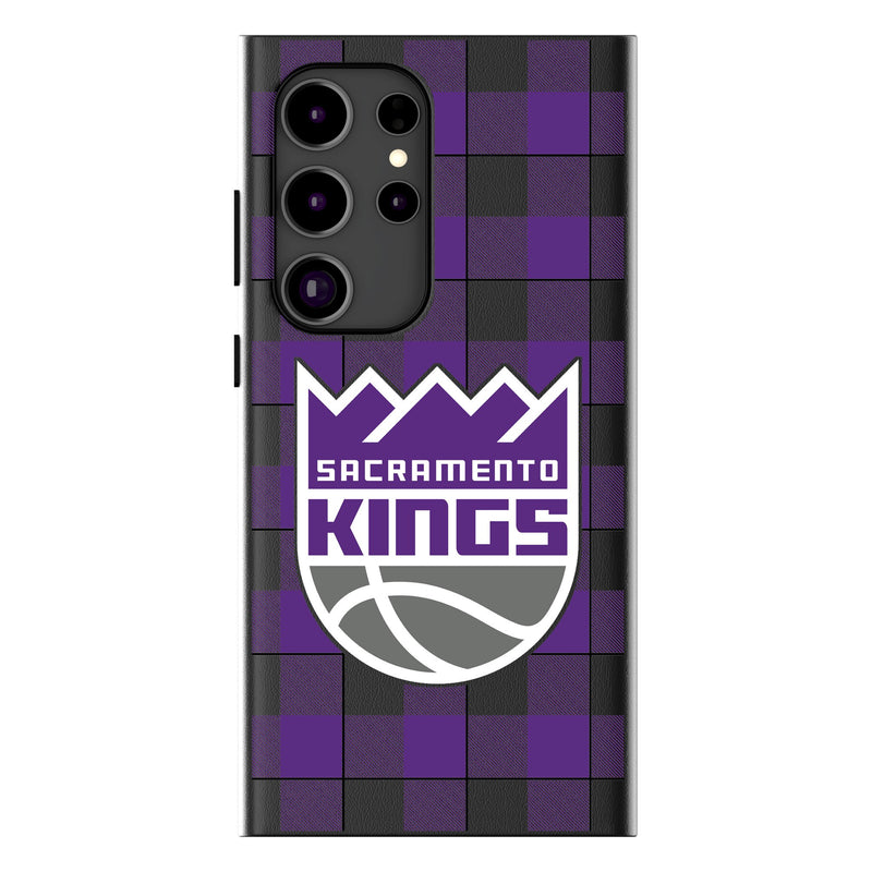 Sacramento Kings Plaid Galaxy MagSafe Compatible Phone Case