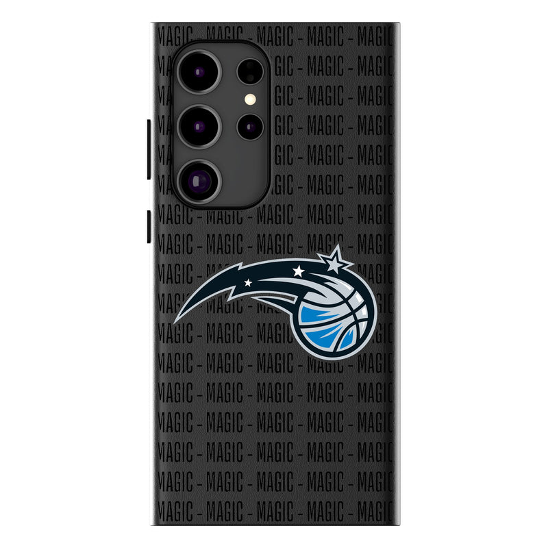 Orlando Magic Text Backdrop Galaxy MagSafe Compatible Phone Case