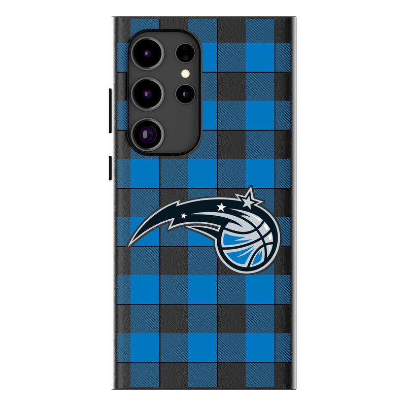 Orlando Magic Plaid Galaxy MagSafe Compatible Phone Case