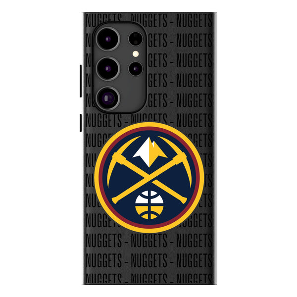 Denver Nuggets Text Backdrop Galaxy MagSafe Compatible Phone Case