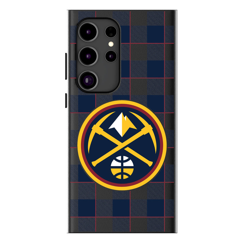 Denver Nuggets Plaid Galaxy MagSafe Compatible Phone Case