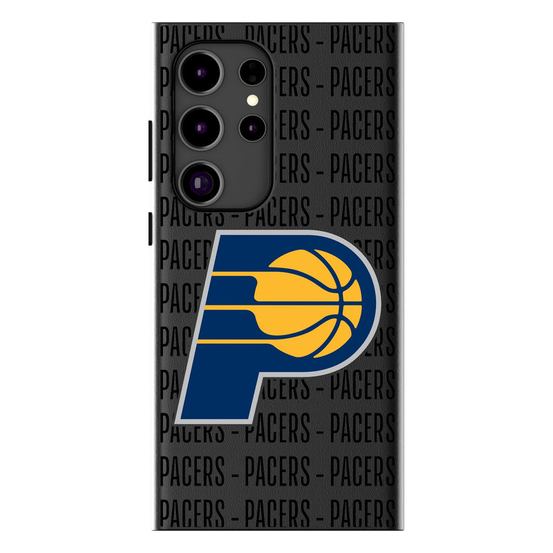 Indiana Pacers Text Backdrop Galaxy MagSafe Compatible Phone Case