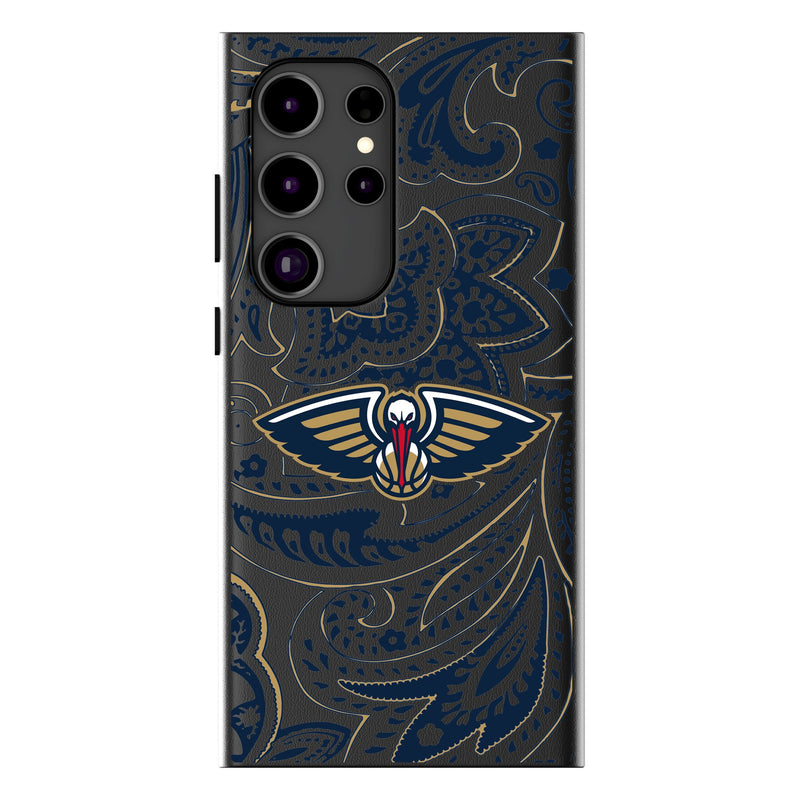 New Orleans Pelicans Paisley Galaxy MagSafe Compatible Phone Case