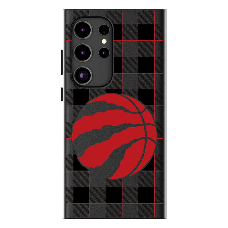 Toronto Raptors Plaid Galaxy MagSafe Compatible Phone Case