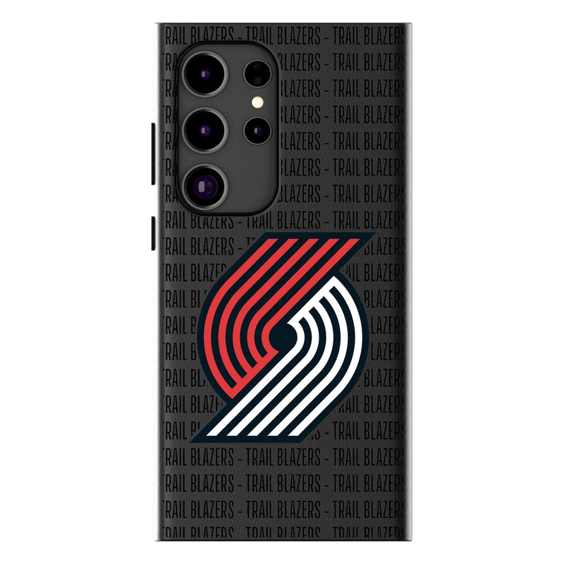 Portland Trail Blazers Text Backdrop Galaxy MagSafe Compatible Phone Case