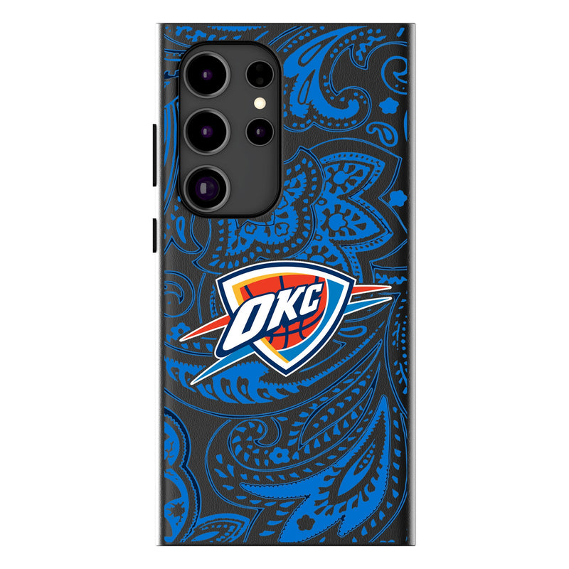 Oklahoma City Thunder Paisley Galaxy MagSafe Compatible Phone Case