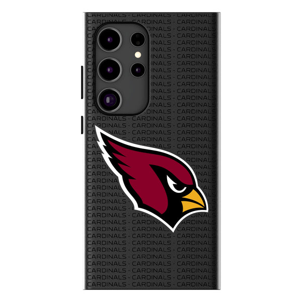 Arizona Cardinals Text Backdrop Galaxy MagSafe Compatible Phone Case