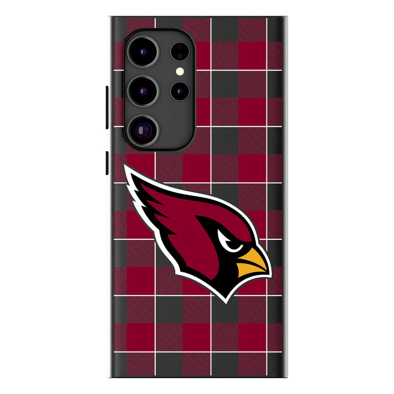 Arizona Cardinals Plaid Galaxy MagSafe Compatible Phone Case