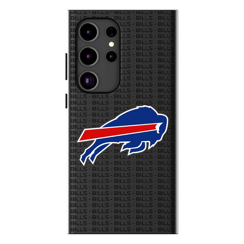Buffalo Bills Text Backdrop Galaxy MagSafe Compatible Phone Case for Samsung Galaxy