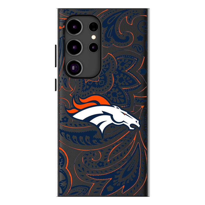 Denver Broncos Paisley Galaxy MagSafe Compatible Phone Case