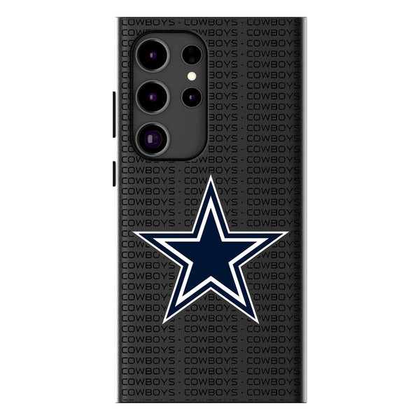 Dallas Cowboys Text Backdrop Galaxy MagSafe Compatible Phone Case