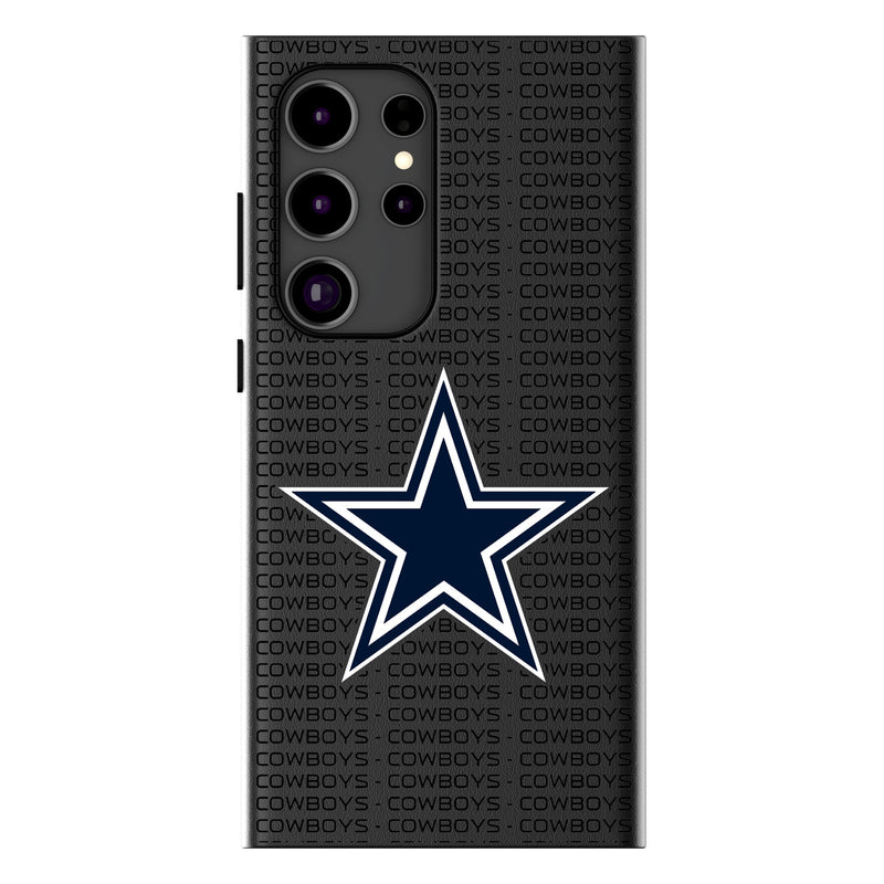 Dallas Cowboys Text Backdrop Galaxy MagSafe Compatible Phone Case