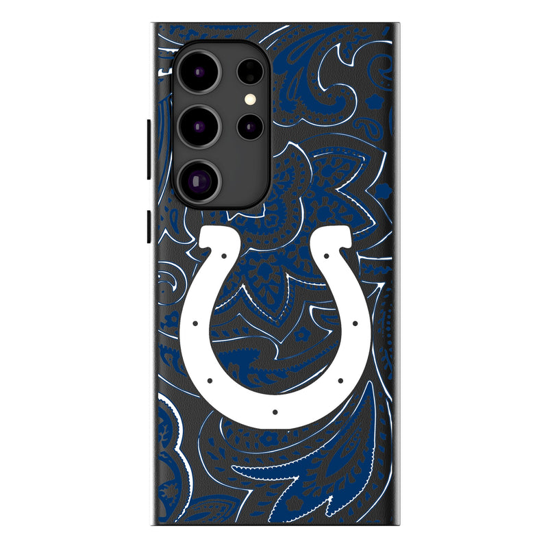 Indianapolis Colts Paisley Galaxy MagSafe Compatible Phone Case