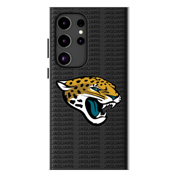 Jacksonville Jaguars Text Backdrop Galaxy MagSafe Compatible Phone Case