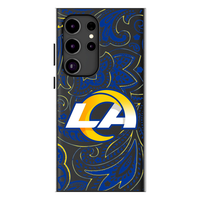 Los Angeles Rams Paisley Galaxy MagSafe Compatible Phone Case