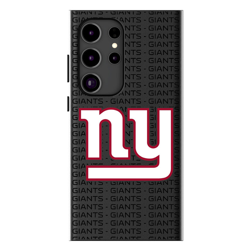 New York Giants Text Backdrop Galaxy MagSafe Compatible Phone Case