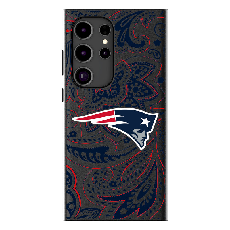 New England Patriots Paisley Galaxy MagSafe Compatible Phone Case