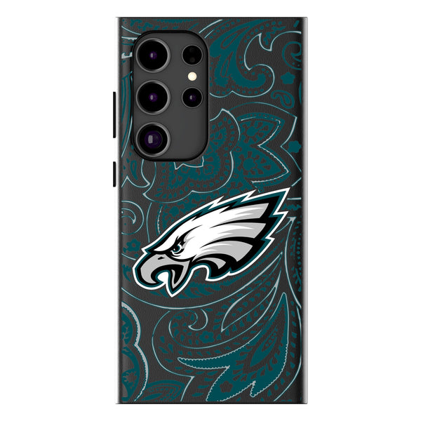 Philadelphia Eagles Paisley Galaxy MagSafe Compatible Phone Case for Samsung Galaxy