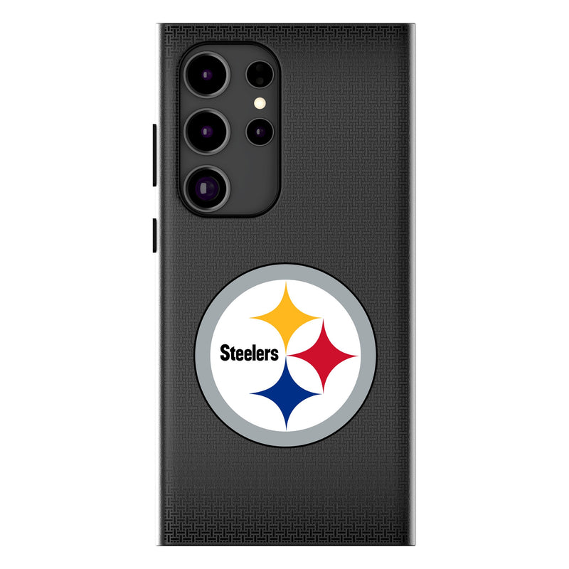 Pittsburgh Steelers Linen Galaxy MagSafe Compatible Phone Case for Samsung Galaxy