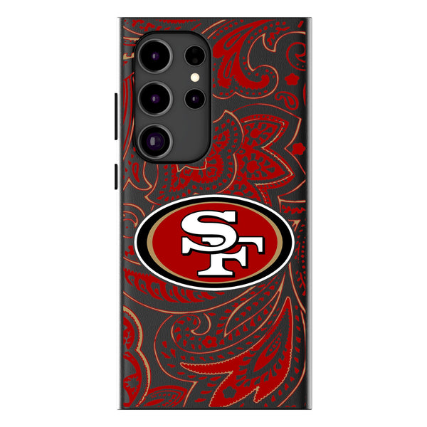 San Francisco 49ers Paisley Galaxy MagSafe Compatible Phone Case for Samsung Galaxy